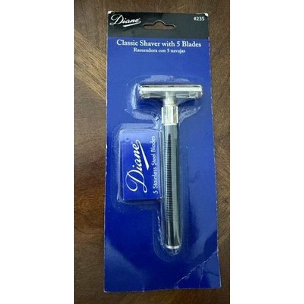 Diane Vintage #235 Classic Safety Razor 5-free blades NIB